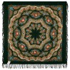 PAVLOVO POSAD RUSSIAN SHAWL 146x146 cm 57x57" 100% Wool Scarf Wrap Woolen Fringe 351-30