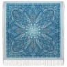 RUSSIAN PAVLOVO POSAD SHAWL 135x135cm SCARF ITALIAN 100%WOOL SILK FRINGE 1810-1