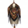 PAVLOVO POSAD RUSSIAN SHAWL 148x148 cm 58x58" 100% Wool Scarf Wrap 563-19