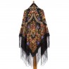 PAVLOVO POSAD RUSSIAN SHAWL 148x148 cm 58x58" 100% Wool Scarf Wrap 563-19