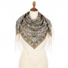 RUSSIAN PAVLOVO POSAD SHAWL 110x110cm SCARF ITALIAN 100% WOOL DRESS WRAP 1894-4