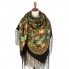 PAVLOVO POSAD RUSSIAN SHAWL 148x148 cm 58x58" 100% Wool Scarf Wrap 1025-18
