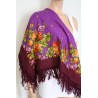 AUTHENTIC PAVLOVO POSAD SHAWL RUSSIAN SCARF 100% WOOL KERCHIEF 89x89 cm 1317-7