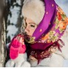 AUTHENTIC PAVLOVO POSAD SHAWL RUSSIAN SCARF 100% WOOL KERCHIEF 89x89 cm 1317-7