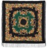 PAVLOVO POSAD RUSSIAN SHAWL 125x125 cm 49x49" 100% Wool Scarf Wrap Silk Fringe 1193-18