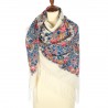 PAVLOVO POSAD RUSSIAN SHAWL 125x125 cm 49x49" 100% Wool Scarf Wrap 1720-4