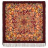 PAVLOVO POSAD RUSSIAN SHAWL 125x125 cm 49x49" 100% Wool Scarf Wrap 511-7