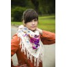 AUTHENTIC PAVLOVO POSAD SHAWL RUSSIAN SCARF 100% WOOL KERCHIEF 89x89 cm 1599-2