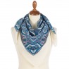 PAVLOVO POSAD SHAWL 100% WOOL WRAP RUSSIAN SCARF 89x89 cm 1931-0