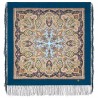 PAVLOVO POSAD RUSSIAN SHAWL 89x89 cm 35x35" 100% Wool Scarf Silk Fringe Wrap 1923-14