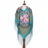 PAVLOVO POSAD RUSSIAN SHAWL 148x148 cm 58x58" 100% Wool Scarf Wrap 709-12