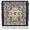 PAVLOVO POSAD RUSSIAN SHAWL 89x89 cm 35x35" 100% Wool Scarf Silk Fringe Wrap 1937-15