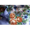 PAVLOVO POSAD RUSSIAN SHAWL 89x89 cm 35x35" 100% Wool Scarf Silk Fringe Wrap 1604-15