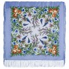 PAVLOVO POSAD RUSSIAN SHAWL 89x89 cm 35x35" 100% Wool Scarf Silk Fringe Wrap 1604-15