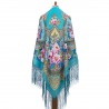 PAVLOVO POSAD RUSSIAN SHAWL 148x148 cm 58x58" 100% Wool Scarf Wrap 709-12