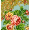 PAVLOVO POSAD RUSSIAN SHAWL 146x146 cm 57x57" 100% Wool Scarf Wrap Silk Fringe 1315-1