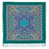 RUSSIAN PAVLOVO POSAD 100% SILK RUSSIA SHAWL SCARF WRAP SUMMER 130x130 cm 1429-9