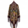 PAVLOVO POSAD RUSSIAN SHAWL 148x148 cm 58x58" 100% Wool Scarf Wrap 947-16