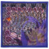 PAVLOVO POSAD PURE 100% SILK RUSSIAN SHAWL SCARF SUMMER DRESS WRAP 89 CM 10104-15