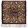 PAVLOVO POSAD RUSSIAN SHAWL 148x148 cm 58x58" 100% Wool Scarf Wrap 947-16