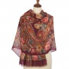 PAVLOVO POSAD SHAWL WRAP SCARF WARM EXTRAFINE 100%WOOL STOLE 230cm GIFT 1697-6