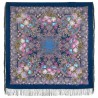 PAVLOVO POSAD RUSSIAN SHAWL 146x146 cm 57x57" 100% Wool Scarf Wrap Silk Fringe 1724-14