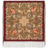 PAVLOVO POSAD RUSSIAN SHAWL 148x148 cm 58x58" 100% Wool Scarf Wrap 947-6