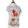 PAVLOVO POSAD 100% SILK SCARF RUSSIAN SHAWL BANDANA NECKERCHIEF 150 cm 10051-0