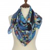 PAVLOVO POSAD PURE 100% SILK RUSSIAN SHAWL SCARF SUMMER DRESS WRAP 89 CM 10061-13