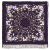 RUSSIAN PAVLOVO POSAD 100% SILK RUSSIA SHAWL SCARF WRAP SUMMER 130x130 cm 1681-15