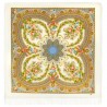 PAVLOVO POSAD RUSSIAN SHAWL 146x146 cm 57x57" 100% Wool Scarf Wrap Silk Fringe 1688-3