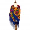 PAVLOVO POSAD RUSSIAN SHAWL 148x148 cm 58x58" 100% Wool Scarf Wrap 1129-13