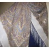 PAVLOVO POSAD RUSSIAN SHAWL 125x125 cm 49x49" 100% Wool Scarf Wrap 1008-1