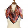AUTHENTIC PAVLOVO POSAD 100% SILK RUSSIAN SHAWL SCARF DRESS WRAP 89x89cm 10126-13