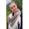PAVLOVO POSAD RUSSIAN SHAWL 125x125 cm 49x49" 100% Wool Scarf Wrap 1008-1