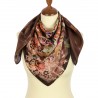AUTHENTIC PAVLOVO POSAD 100% SILK RUSSIAN SHAWL SCARF DRESS WRAP 89x89 cm 10092-17