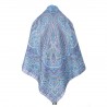 RUSSIAN PAVLOVO POSAD SHAWL SUMMER COTTON BEACH DRESS PAREO SCARF 146x146 cm 1566-13