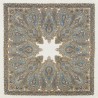 PAVLOVO POSAD RUSSIAN SHAWL 125x125 cm 49x49" 100% Wool Scarf Wrap 1008-1