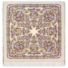 PAVLOVO POSAD RUSSIAN SHAWL 146x146 cm 57x57" 100% Wool Scarf Wrap Silk Fringe 1953-2