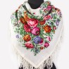 AUTHENTIC PAVLOVO POSAD SHAWL RUSSIAN SCARF 100% WOOL KERCHIEF 89x89 cm 1599-1