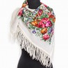 AUTHENTIC PAVLOVO POSAD SHAWL RUSSIAN SCARF 100% WOOL KERCHIEF 89x89 cm 1599-1