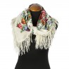 AUTHENTIC PAVLOVO POSAD SHAWL RUSSIAN SCARF 100% WOOL KERCHIEF 89x89 cm 1599-1
