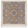 PAVLOVO POSAD RUSSIAN SHAWL 146x146 cm 57x57" 100% Wool Scarf Wrap Silk Fringe 1935-2