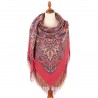 PAVLOVO POSAD RUSSIAN SHAWL 146x146 cm 57x57" 100% Wool Scarf Wrap Silk Fringe 1935-56