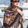 PAVLOVO POSAD RUSSIAN SHAWL 148x148 cm 58x58" 100% Wool Scarf Wrap 920-18