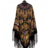 PAVLOVO POSAD RUSSIAN SHAWL 148x148 cm 58x58" 100% Wool Scarf Wrap 920-18