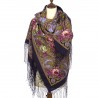 PAVLOVO POSAD RUSSIAN SHAWL 148x148 cm 58x58" 100% Wool Scarf Wrap 1122-14