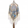 PAVLOVO POSAD RUSSIAN SHAWL 148x148 cm 58x58" 100% Wool Scarf Wrap 680-1