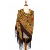 PAVLOVO POSAD RUSSIAN SHAWL 148x148 cm 58x58" 100% Wool Scarf Wrap 1369-26