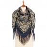PAVLOVO POSAD RUSSIAN SHAWL 125x125 cm 49x49" 100% Wool Scarf Wrap 1918-14